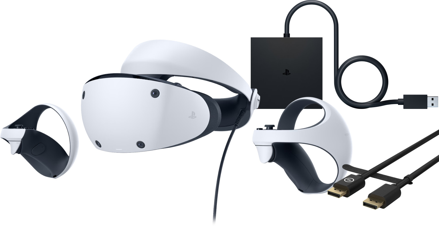Sony PlayStation VR2 + PC adapter + DisplayPort 1.4 Kabel 3 Meter