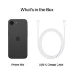 Apple iPhone 16e 128GB Zwart + Apple Snellader