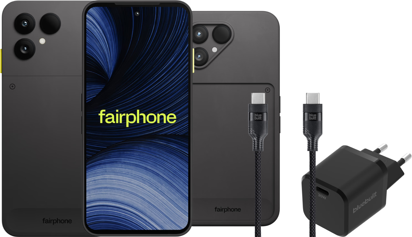 Fairphone 6+ 256GB Zwart 5G + Compleet Accessoirepakket