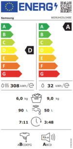 Samsung WD9UHG5U34BEEN SuperSpeed - 9/6 kg