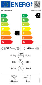 LG W4X1095NWB - 9/5 kg