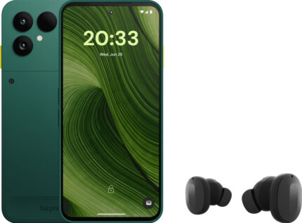 Fairphone 6 256GB Groen 5G + Fairphone Fairbuds True Wireless Earbuds Zwart