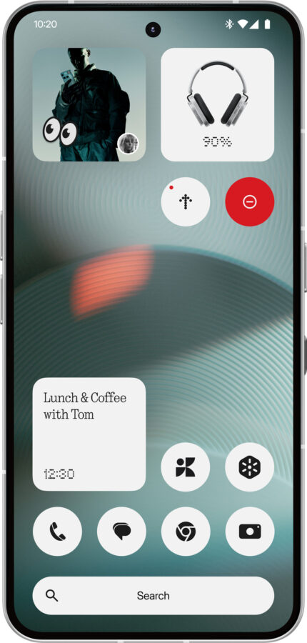 Nothing Phone (3) 512GB Wit 5G + Just in Case Back Cover Transparant