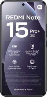 Redmi Note 15 Pro+ 256 Zwart 5G