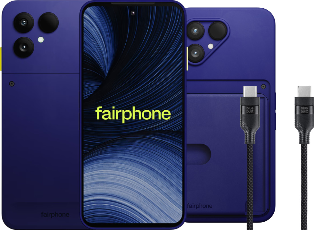 Fairphone 6+ 256GB Blauw 5G + Basis Accessoirepakket