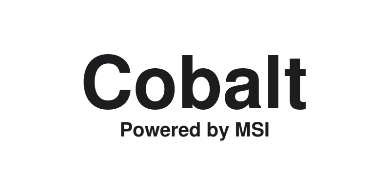 Cobalt x Powered by MSI